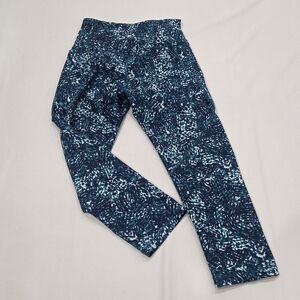 Old Navy PowerSoft High-Rise Leggings - Blue Abstract Print - Size M